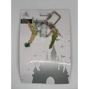 Official Disney Parks Peter Pan & Tinker Bell Pixie Dust Keychain NEW!!!